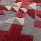 Enigma 160x230cm Red Multi Rug