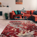 Enigma 200x290cm Red Multi Rug