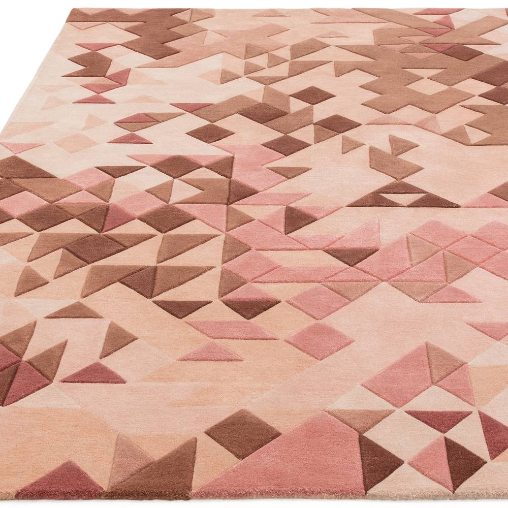 Enigma 120x170cm Rose Multi Rug