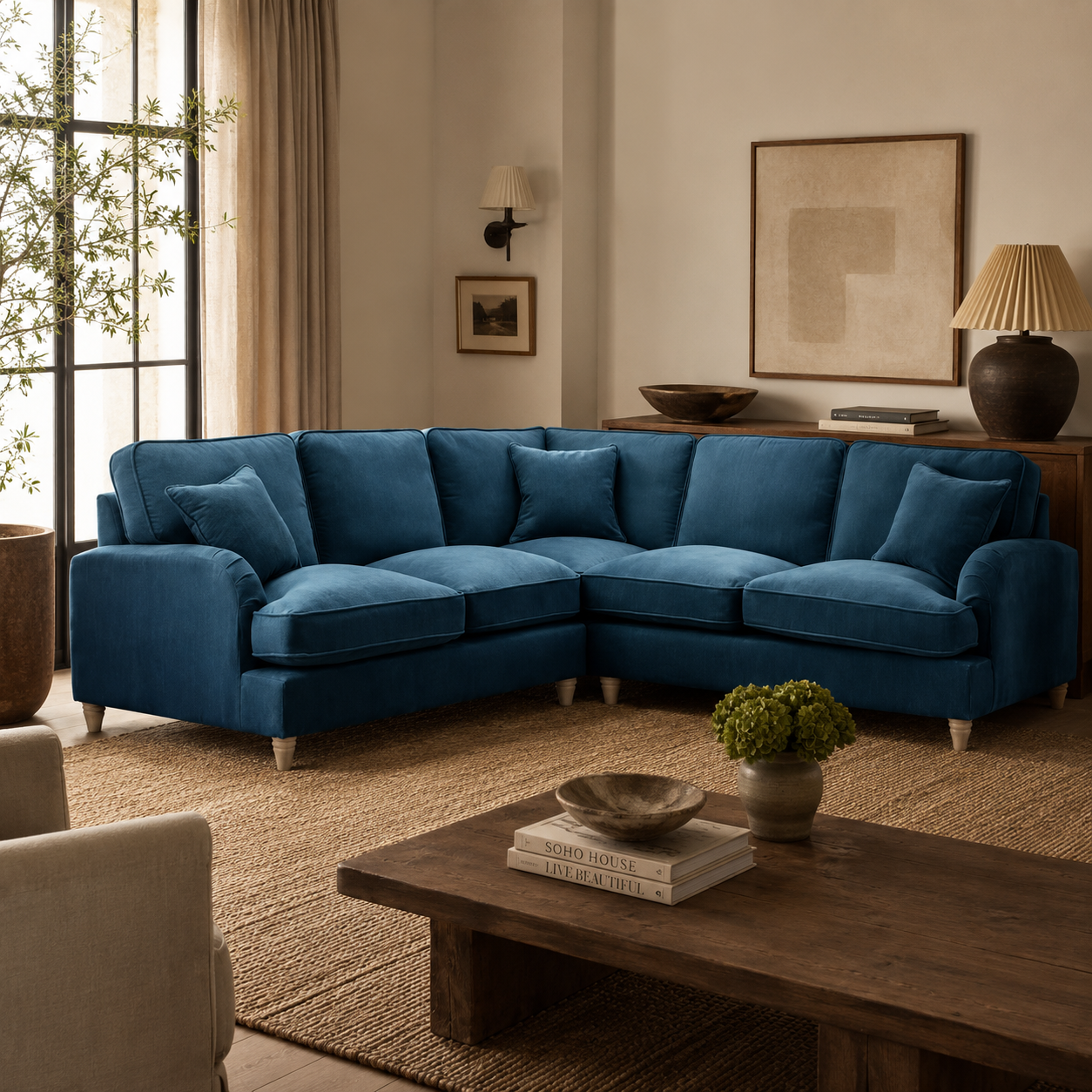 2 Corner 2 Manhattan Navy The Great Sofa Company | Piper | Vienna | Arthur | Emeline | Swift | Morris
