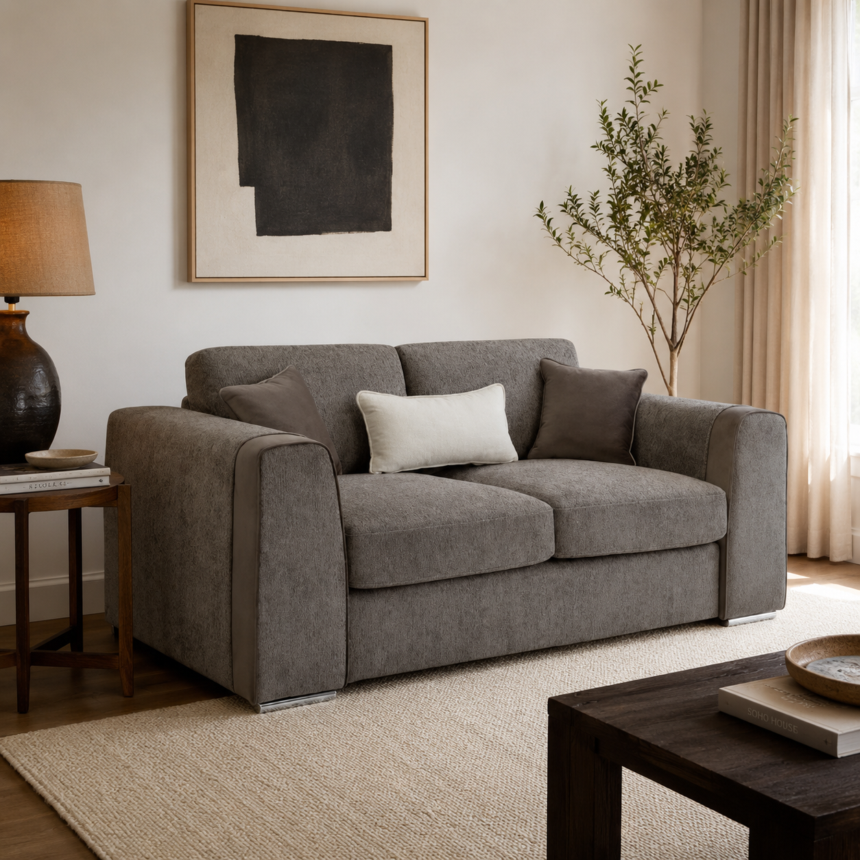 Naples Sofa Mocha 2 Seater