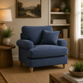 Armchair Manhattan Navy The Great Sofa Company | Victoria | Bromfield | Lola | Alfie | Mari | Longfellow | Duresta Style