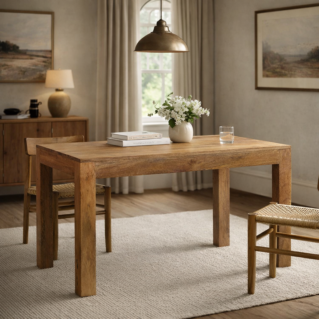 Toko Light Mango Small Dining Table 4ft (120cm)