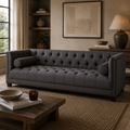 Surina 3 Seat Grey Fabric Sofa