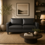 Model 28 - 3 Seater Sofa PU Black