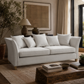 Sutton Three Seat Grey Fabric Sofa
