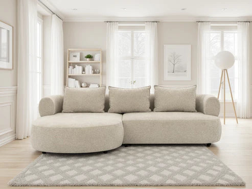 Ferro Beige Left Hand Corner Sofa