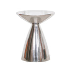 Hour Glass Style Cast Aluminium Side Table
