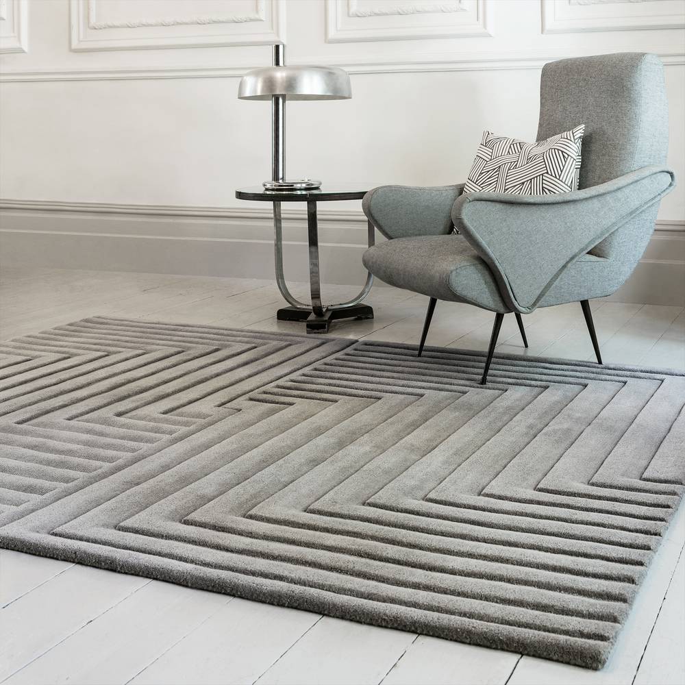 Form Rug 120x170cm Silver Rug