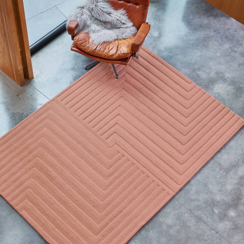 Form Rug 120x170cm Pink Rug