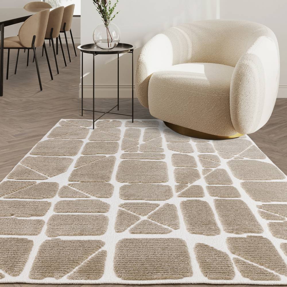 Freja 160x230cm Method Sand Rug