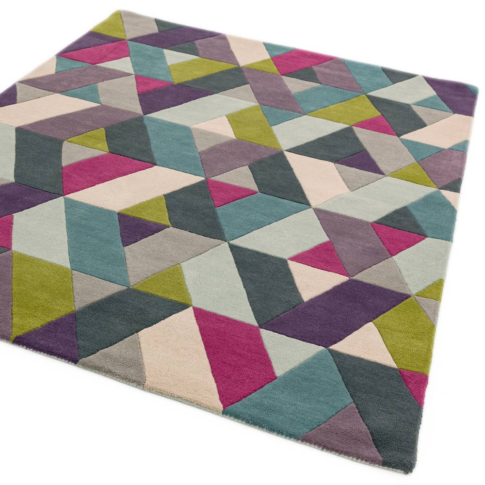 Funk Runner 070x200cm 02 Chevron Blue Green Rug