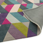 Funk Rug 140x200cm 02 Chevron Blue Green Rug