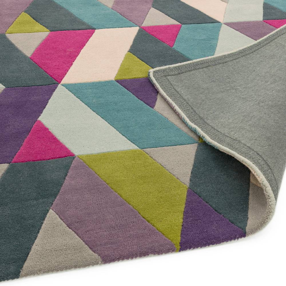 Funk Runner 070x200cm 02 Chevron Blue Green Rug