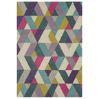 Funk Rug 120x170cm 02 Chevron Blue Green Rug
