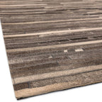 Gaucho Rug 160x230cm Dark Grey Stripe Rug