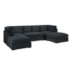 Belgravia Sofa Black U Shape Corner