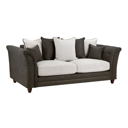 Bella Sofa Scatter Back Grey 3 Seater