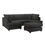 Carnaby Sofa Black U Shape Corner