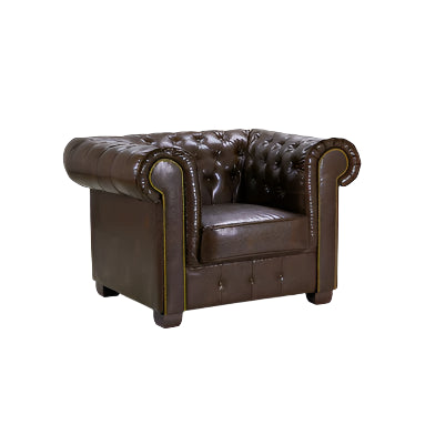 Chesterfield Sofa Brown Armchair