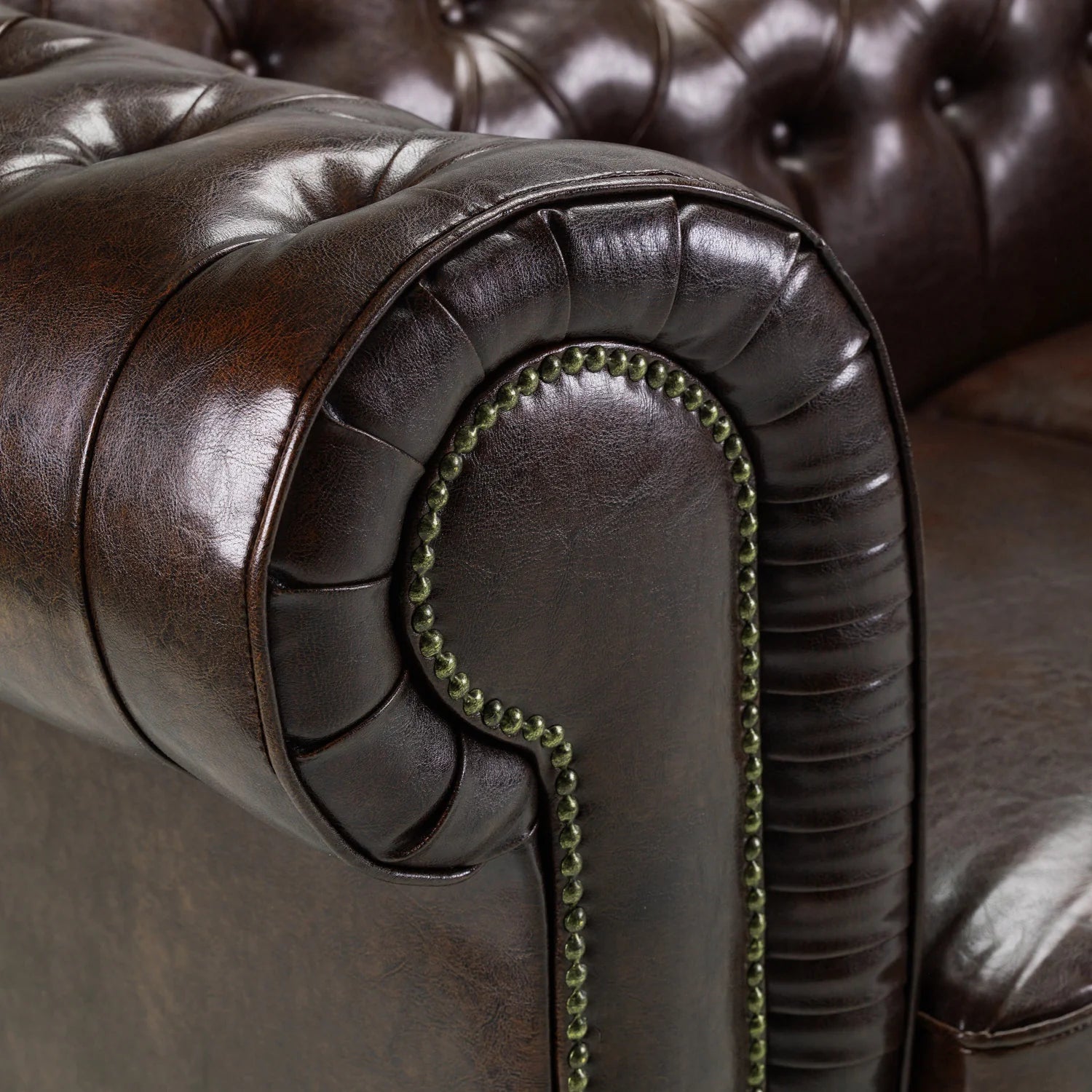 Chesterfield Sofa Brown Armchair