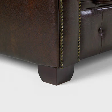 Chesterfield Sofa Brown Large Corner