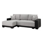 Cimiano Sofabed Black/Grey Left Hand Facing Corner