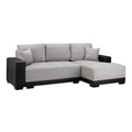 Cimiano Sofabed Black/Grey Right Hand Facing Corner