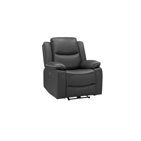 Harald Electric Recliner Sofa Black Armchair