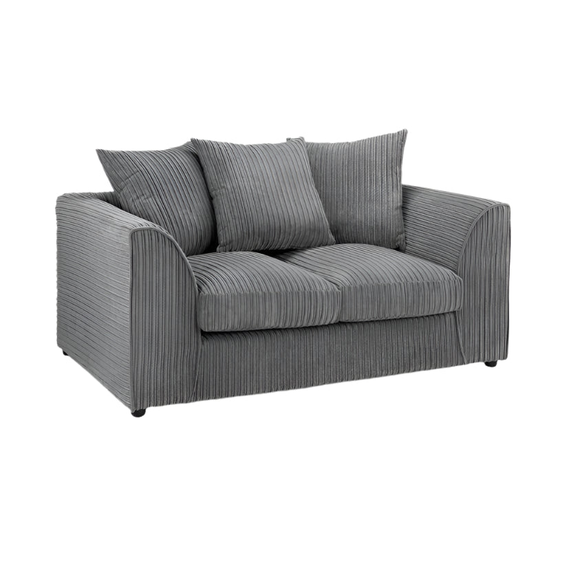 Harley Jumbo Sofa Grey 2 Seater