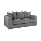 Harley Jumbo Sofa Grey 3 Seater