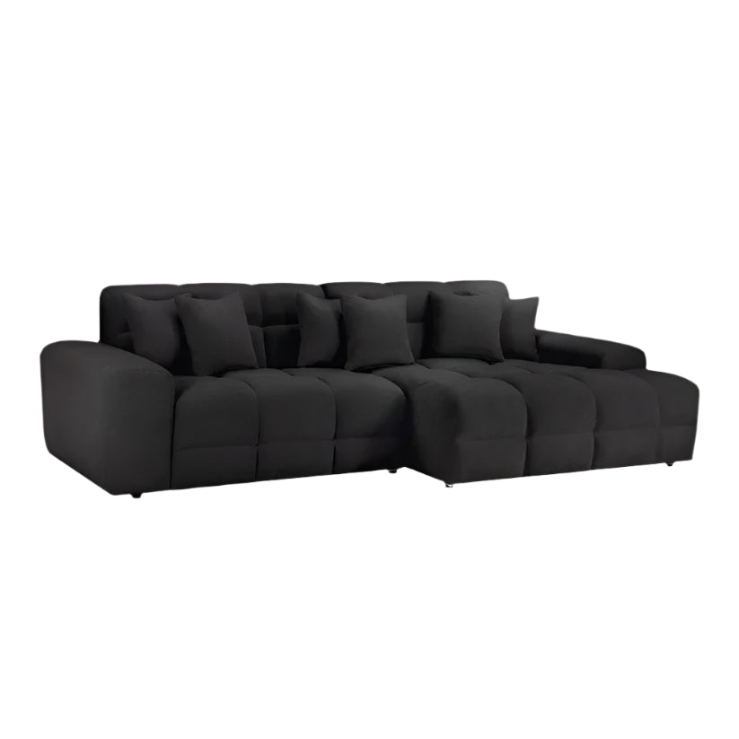 Jacob Sofa Black Right Hand Facing Corner