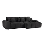 Jacob Sofa Black Right Hand Facing Corner