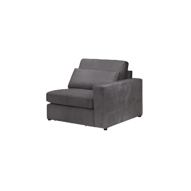 Kiana Modular Sofa Grey Right Hand Arm Piece
