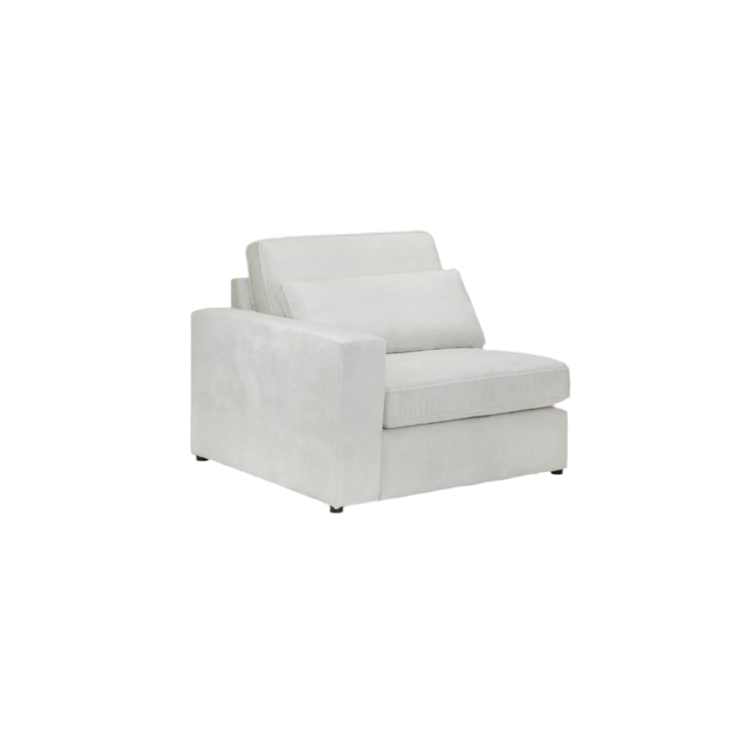 Kiana Modular Sofa Ivory Left Hand Arm Piece