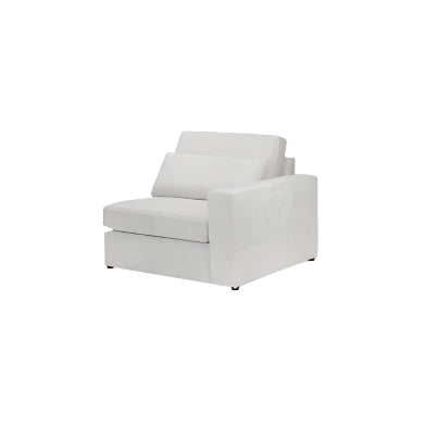 Kiana Modular Sofa Ivory Right Hand Arm Piece