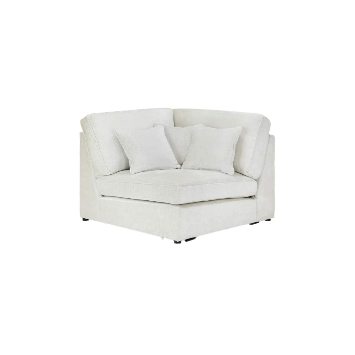 Kiana Modular Sofa Ivory Corner Piece