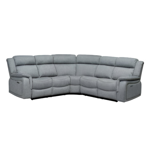 Linden Recliner Sofa Grey Large Corner