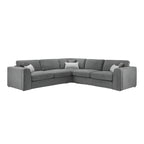 Naples Sofa Grey Large Corner