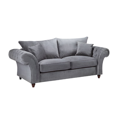 Windsor Fullback Sofa Grey 3 Seater