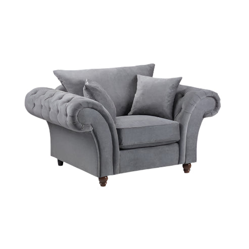 Windsor Fullback Sofa Grey Armchair