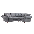 Windsor Fullback Sofa Grey Right Hand Facing Corner