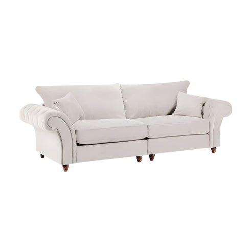 Windsor Fullback Sofa Stone 4 Seater