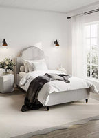 MONTEREY GREY THIN STRIPE SINGLE BED