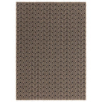 Global 120x170cm Black Lattice Rug