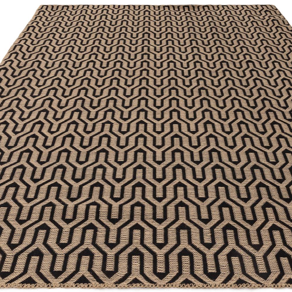 Global 120x170cm Black Lattice Rug