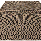 Global 120x170cm Black Lattice Rug