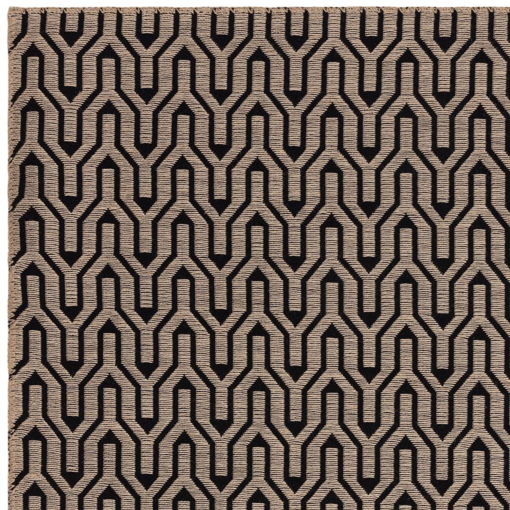 Global 120x170cm Black Lattice Rug