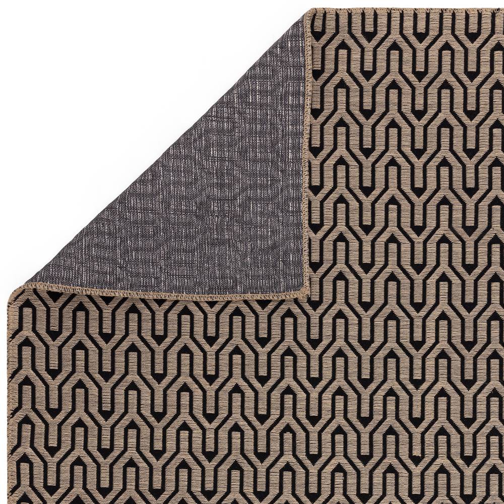 Global 120x170cm Black Lattice Rug
