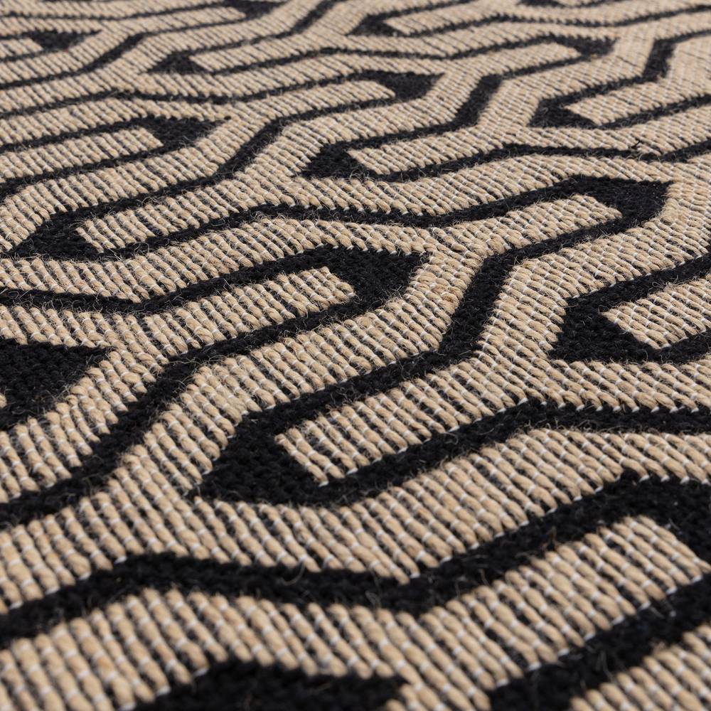 Global 120x170cm Black Lattice Rug